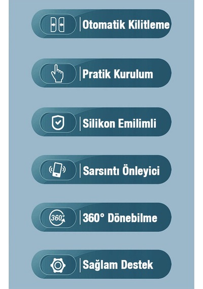 Darbe Emici 4-7inç Telefonları Destekler Motosiklet Scooter İçin Telefon Tutucu