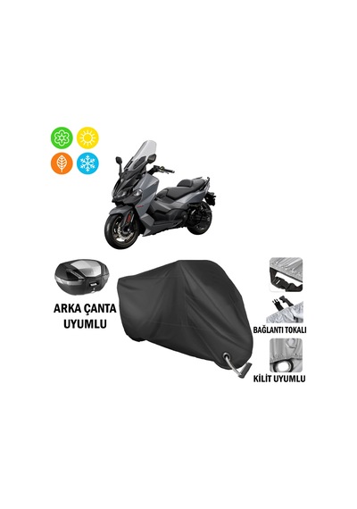 Sym Maxsym Tl 508 Tcs Abs Motosiklet Brandası Arka Çanta Bağlantı,kilit Uyumlu Siyah