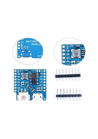 WeMos D1 Lithium Batarya Şarj Kartı - Arduino