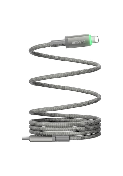 Wiwu Wi-c083 Maglink Serisi Işıklı Magnetik Type-c To Lightning Pd Data Ve Şarj Kablosu 27w 1m Gri