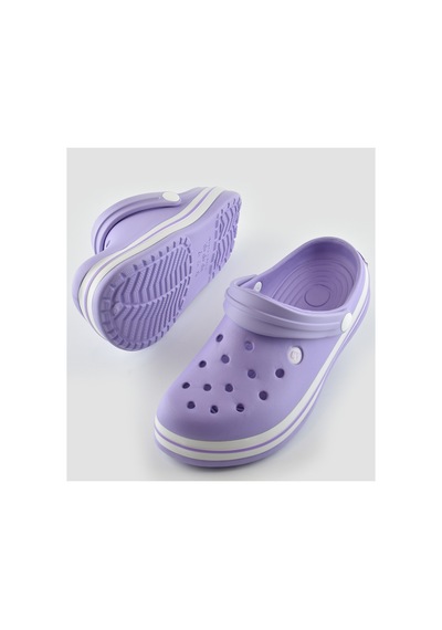 Papatay 15090 Cv Crosss Tarzı Unisex Terlik Hemşire Doktor Terliği Mor
