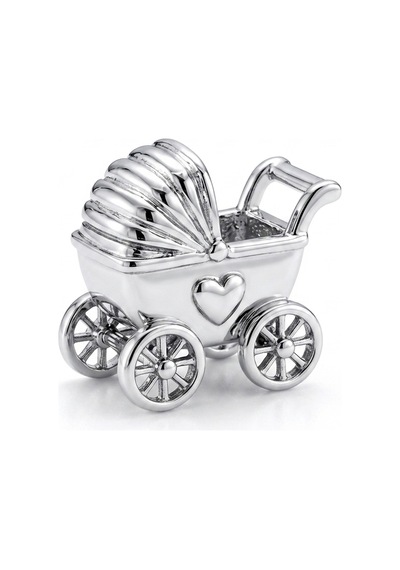 Bebek Arabası Model Gümüş Charm