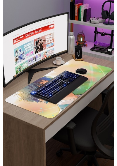 Your Lie İn April Kaymaz Dikişli Kauçuk Oyuncu Mousepad V4 - 90x40 Xxl Gaming Mouse Pad Fare Altlığı