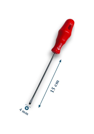 Bay-tec Mk4465 4x150 Mm Tekli Mıknatıslı Düz Tornavida - Manyetik Crv Yapılı Pratik El Aleti