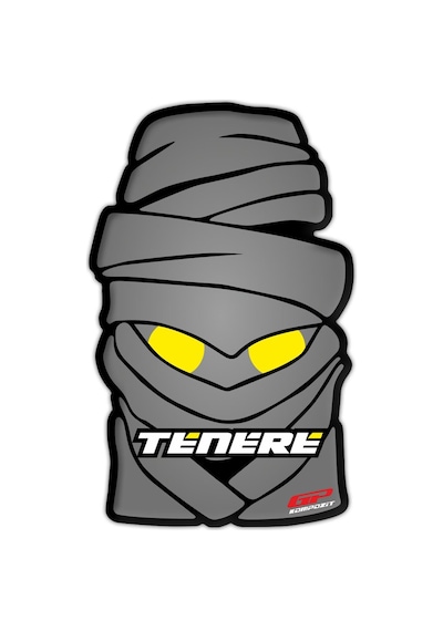 GP Kompozit Yamaha Tenere 700 / 1200 2011-2023 Uyumlu Tank Pad Gri-Sarı