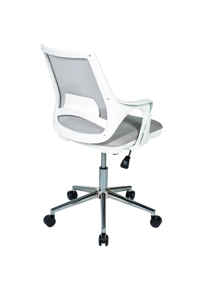 Ofisbazaar Buya Beyaz Fileli Çalışma Koltuğu Ergonomik Şef Ve Toplantı Koltuğu Gri Gri