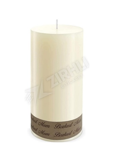3 Adet Bozkurt Mum Pillar Candle 400 Gr Çok Renkli