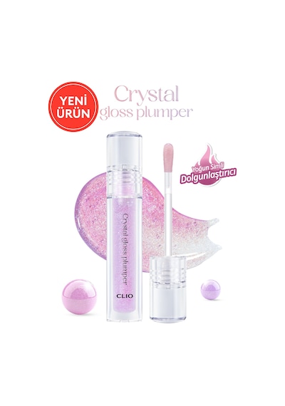 Yoğun Simli Dolgunlaştırıcı Dudak Parlatıcısı Clıo Crystal Gloss Plumper 02 Spicy Berry Tea 02 Spicy Berry Tea