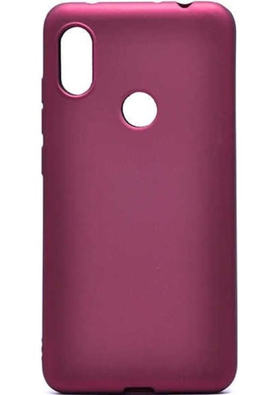 Xiaomi Redmi Note 6 Pro Kılıf Zore Premier Silikon Kapak Mürdüm