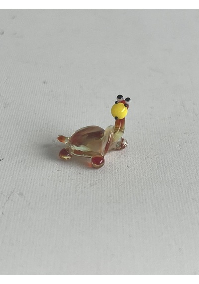 El Yapımı Mini Murano Cam Kaplumbağa Biblo A103-01
