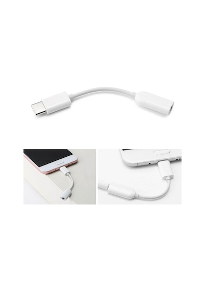 Type-C To Aux 3.5Mm Kulaklık Çevirici Dönüştürücü Adaptör