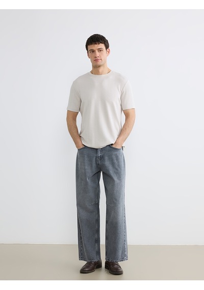 Lcw Jeans Gri Loose Fit Erkek Jean Pantolon