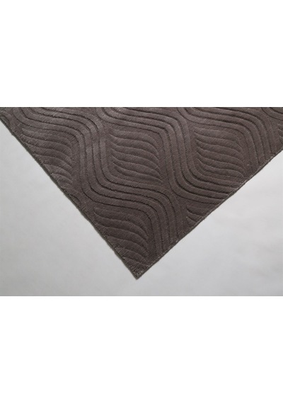 Çam Halı Emboss Jr 10 Gri Modern Desen Yeni Zellanda Yünü Ve Visk 130X190 Gri
