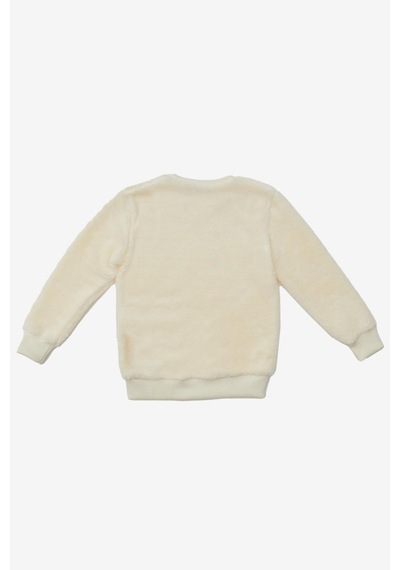 United Colors Of Benetton Kız Çocuk Sweatshirt Bnt-g20815 Beyaz