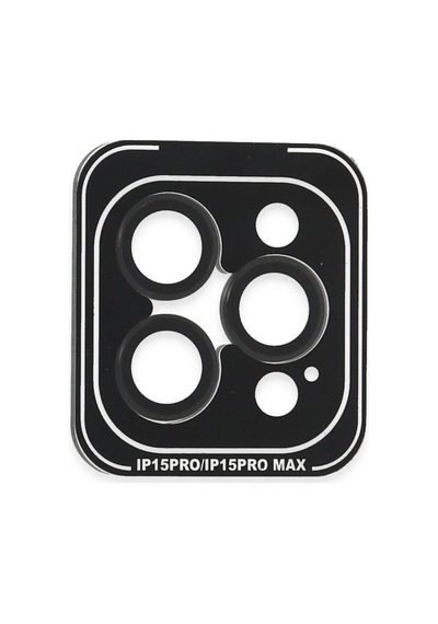 Joko Apple  Uyumlu iPhone 15 Pro Max Pvd Metal Kamera Lens - Siyah