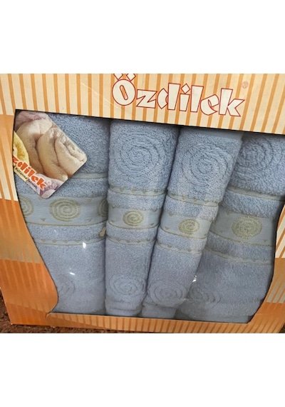 Özdilek Nihavent Best Set Hamam Takımı Mavi Çok Renkli
