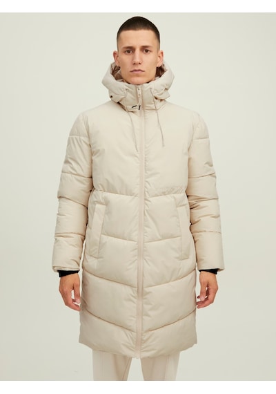Jack & Jones Jack&Jones Kapüşonlu Bej Erkek Kaban 12215283 Bej