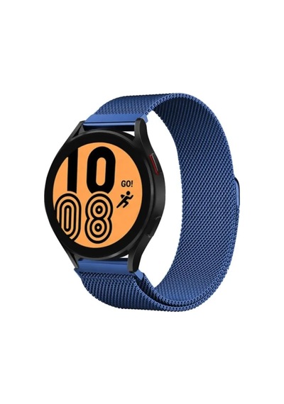 Jenerik Samsung Galaxy Watch 4 Metal Mıknatıslı Kordon - Mavi