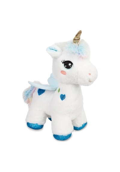 35 Cm Dört Ayaklı Peluş Boynuzlu At Unicorn Yumuşak Kanatlı 1 Adet Çok Renkli