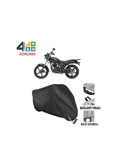 Kanuni Terry Motosiklet Brandası ( Kilit Uyumlu - Siyah