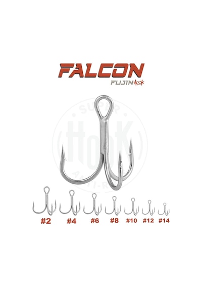 Fujin Falcon Süper Anti-rust Üçlü Kanca - 6 2