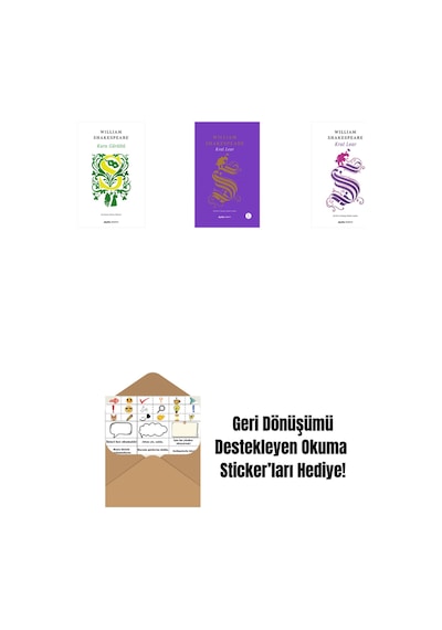 Kuru Gürültü + Kral Lear Ciltli + Venedik Taciri + Okuma Sticker'ları