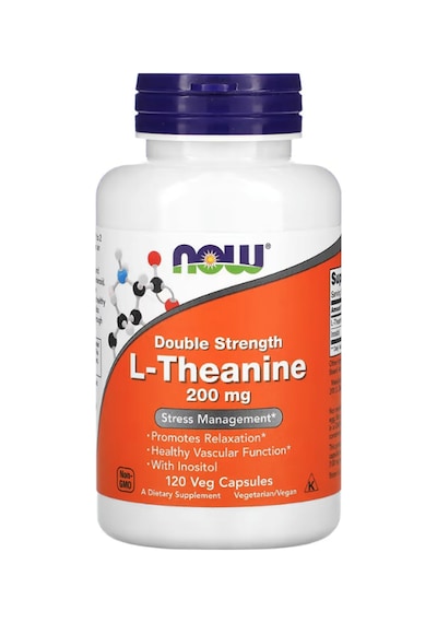 Now Foods, Double Strength L-theanine, Inositol 200 Mg, 120 V...