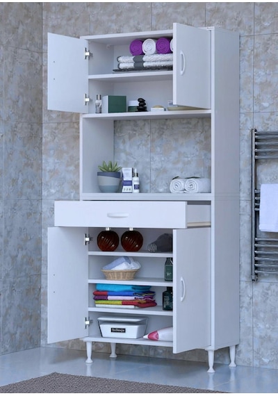 Eliusta Lora Beyaz Dolap 75 Cm Genişliği Ve 173 Cm Yüksekliği İle Dikey Depolama Ünitesi 75x173x32,5 Cm Beyaz Eliusta Lora Beyaz Dolap 75 Cm Genişliği Ve 173 Cm Yüksekliği İle Dikey Depolama Ünitesi 75x173x32,5 Cm Beyaz