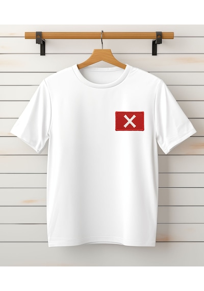Aselinda Squid Game X Baskılı Tişört - Bisiklet Yaka Pamuklu Unisex Tişört Beyaz