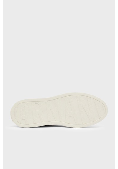 Armani Exchange Logolu Sneaker Ayakkabı Erkek Ayakkabı Xm002627 Af17540 Mc482 Siyah-beyaz SİYAH-BEYAZ