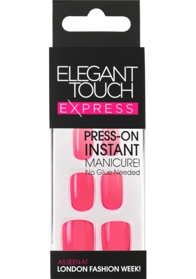 Elegant Touch Express Polished Bright Coral Takma Tırnak