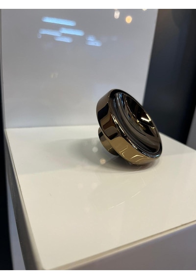 Hiro Metal Düğme Kulp Koyu Bronz Renk Tek Delik Dolap Kapak Modern Çekmece Tv Ünite Mobilya Kulbu Bronz