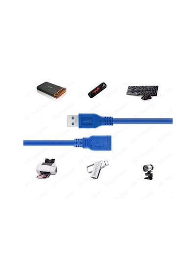 BK Teknoloji USB 3.0 Erkek / Dişi Uzatma Kablosu Genişletici  50 CM