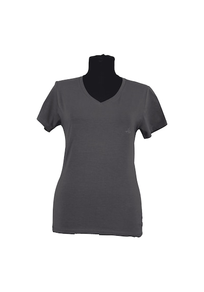 H Logo Nakışlı Kadın T-shirt Khaki Haki