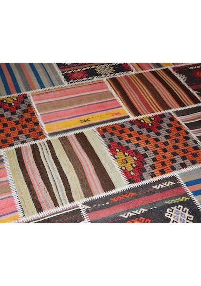 Patchwork El Örgüsü Anadolu Kilimi – Spring (425719575)