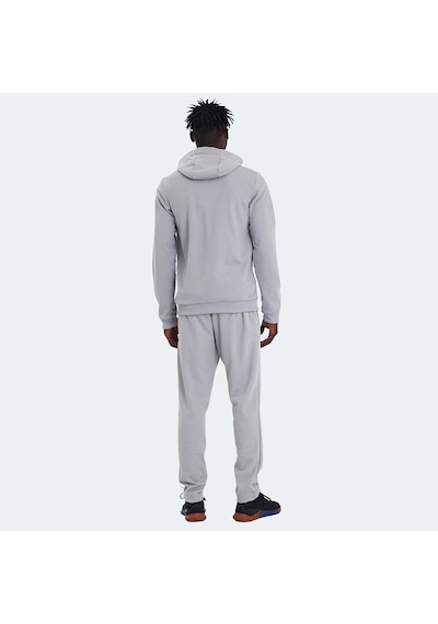 Slazenger RICH Erkek Fermuarlı Kapüşonlu Cepli Gri Eşofman Takımı