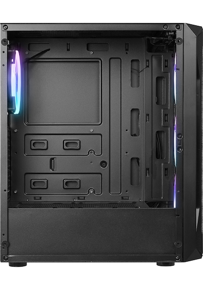 Everest X-Racer Peak 600W Temperli Camlı 4x12 CM Rgb Fan Mid-Tower Gaming Oyuncu Kasası