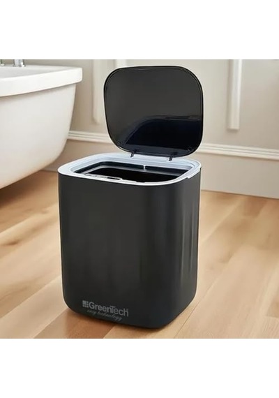 Greentech Sensörlü 28 Litre Çöp Kovası Şarj Edilebilir Lityum Pilli / Gt-sc07s Çok Renkli