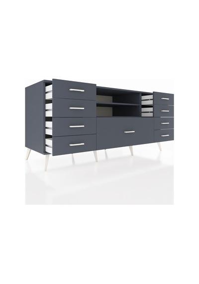 Kronos Konsol 2 Raflı 9 Çekmeceli 176x59x83 Antrasit-antrasit/antrasit Antrasit/antrasit Kronos Konsol 2 Raflı 9 Çekmeceli 176x59x83 Antrasit-antrasit/antrasit Antrasit/antrasit