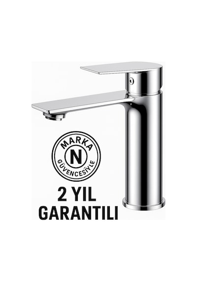 Lavabo Bataryası Elegance Krom Tek Kollu Musluk Modern Ve Şık Banyo Armatürü Krom