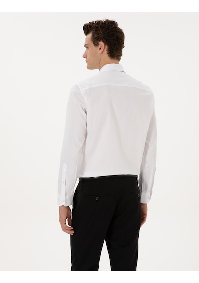 Pierre Cardin Erkek Beyaz Gömlek Basic 50315407-vr013