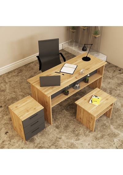 KALENDER DEKOR MERKÜR-1-2-3 OFİS BÜRO MASASI TAKIMI MRK06