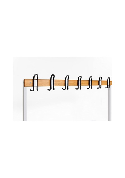 Ayakkabılıklı 4 Ayaklı Tek Taraflı Bank, Kanca Şeritli Bank, 7 Kanca, 150x43x170 Cm, Spor Bankı