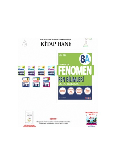 Fenomen 8. Sınıf Fen Fasikül Ve A Seti