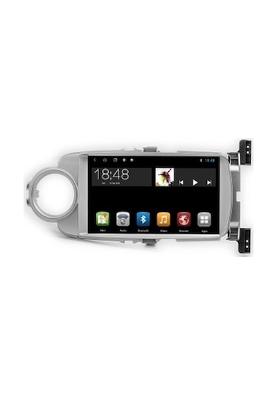 Aln Toyota Yaris 2012-2019 Gri 8gb Ram 128gb Hafıza 8 Çekirdek Carplay Android Multimedya 9"