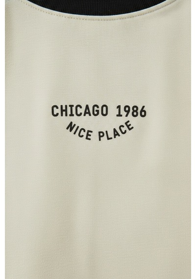 Erkek Çocuk Pamuklu Chicago Baskılı T-shirt Ve Şort Takım Çok Renkli