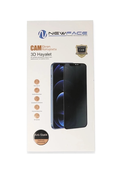 Newface Samsung Galaxy Uyumlu S25 Fe 3d Antistatik Hayalet Cam Ekran Koruyucu - Siyah