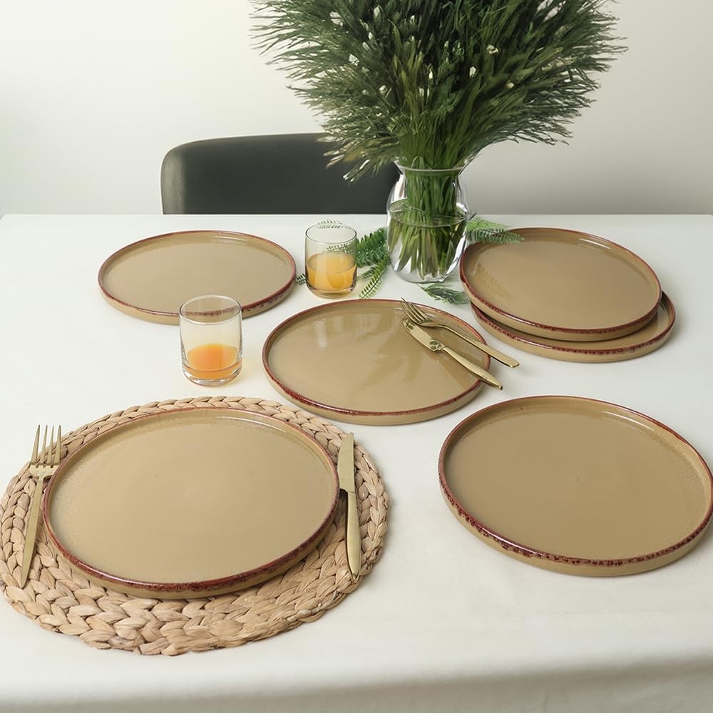 Vintage Stackable Servis Tabağı 27 Cm 6 Adet 21979 Çok Renkli