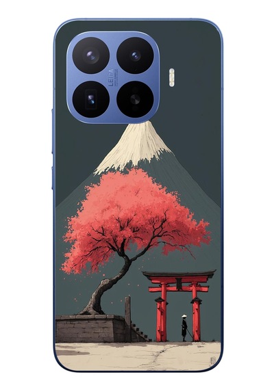 Xiaomi 17t Pro Uyumlu Fuji Dağı Baskılı Silikon Kılıf