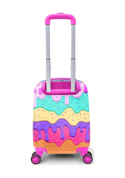 Coral High 16703 Kids Dondurma Desenli Çocuk Valizi - Pembe